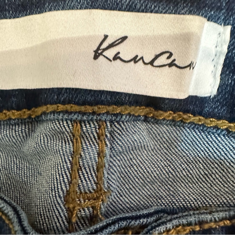 KanCan Dark Blue Distressed Ankle Jeans - Picture 4 of 6